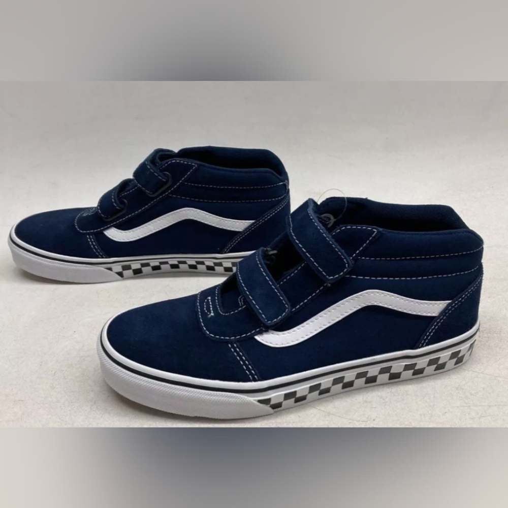 Vans® Ward Mid V Boys' Navy Sneakers Size M5 NWT MSRP $59.99 - Picture 4 of 7